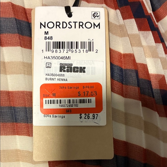 Halogen Multicolor Striped Sleeveless Blouse - Picture 4 of 5